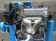 ウォームギア形式回転機工付エンジン分解台